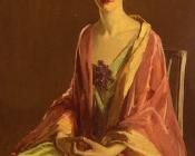 约翰拉弗里 - Portrait Of Miss Julia McGuire